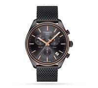 Tissot Mens PR 100 Chronograph Gun Metal & Rose PVD Watch T101.417.23.061.00