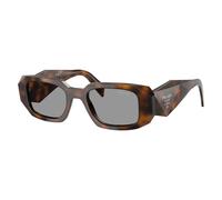 Prada PR 17WS 20D50Q Woman Sunglasses Acetate Havana Grey Squared Normal