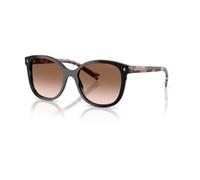 Prada PR 22ZS 28F90P Woman Sunglasses Acetate Black Brown Squared Normal Shaded