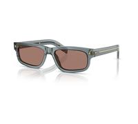 Prada PR B11S 17T05D Man Sunglasses Acetate Blue Brown Squared Normal