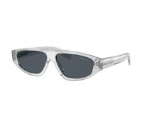 Prada Man Sunglass PR C02S - Frame color: Crystal Grey, Lens color: Dark Grey