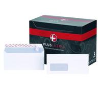 Plus Fabric Envelopes Wallet DL B22170 - Window Peel & Seal Power-Tac 120gsm White (Pack 500)