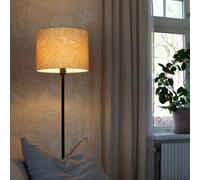 PR Home Amy floor lamp, yellow/black, height 150 cm, textile, E27