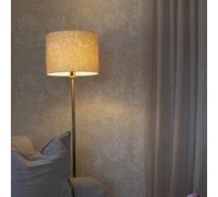 PR Home Amy floor lamp, yellow/gold, height 150 cm, textile, E27