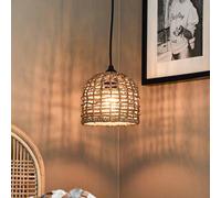 PR Home Cebu pendant light, Ø 17 cm, Lampakanay, natural brown