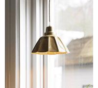 PR Home Ester pendant light, yellow, Ø 17 cm, iron, plug