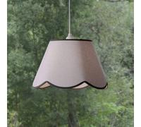 PR Home Nell pendant light, moss green, Ø 35 cm, E27, fabric