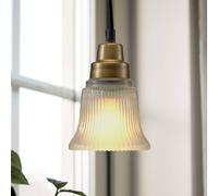 PR Home pendant light Emmi, antique brass-coloured, Ø 12 cm