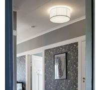 PR Home Stella ceiling light, offwhite, Ø 45 cm, textile