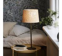 PR Home table lamp BASE ELDERTREE, yellow, height 58 cm, fabric