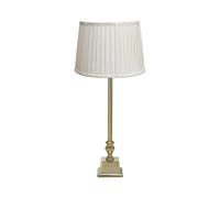 PR Home table lamp Linné Sofia Plissé 51 cm white/gold linen