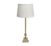 PR Home table lamp Linné Sofia Plissé 66 cm white/gold linen