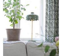 PR Home Wells table lamp, green/gold, height 50 cm