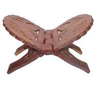 PR INTERNATIONAL Beautiful Folding Holy Stand/Rahel Book. Wooden Holy Stand Beautiful Kuran Bible Holder Stand., BROWN, MEDIUM, (PR061-UK)