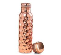 PR INTERNATIONAL Pure Copper Diamond Desgin Water Bottle with Lid 750ML