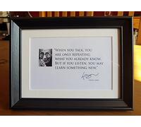 pr Listen and learn something new - Dalai Lama Quote Frame