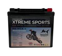 PR-MCA-4 Predator Batteries AGM Motorcycle Starting Battery, 12V 6Ah 140CCA Sealed Maintenance-Free, Replaces YTX7L-BS
