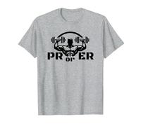 PR Or Er Weightlifting Bodybuilding Fitness Gym Workout T-Shirt, Men, Heather Grey, Medium