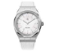 PR Paul Rich Women's Quartz Analogue Watch with Silver Strap Heart White Silver, White, 38 mm, Strap