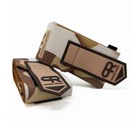 PR Personal Record Elbow Wraps for Weightlifting - Heavy Duty Construction, 25% More Elasticity, Reinforced Stitching, Extra Wide Fastener, Easy to Adjust, (Sand Camo)