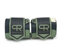 PR Personal Record Heavy Duty Premium Wrist Wraps, More Elasticity, Reinforced Stitching, Extra Wide Strap, Strong Thumb Loop, Larry Wheels Weightlifting Wraps (Digital Green Camo)