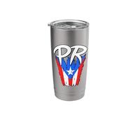 PR Puerto Rican Flag - Distressed Stainless Steel Insulated Tumbler