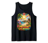 PR Sun Hits Different Tropical Boricua Tank Top