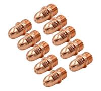 PR0101 Plasma Torch Electrode for for Trafimet A101/A141, 10-Piece Gold-Tipped Replacement Set, OEM-Compatible Consumable for Plasma Cutting