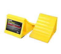 PR1ME Wheel Chocks, Non Slip Base, 2 PCS Tyre Saver Stoppers Suitable for Most Tyre Sizes, Ideal Chocks for RV, Trailer, Without Rope, Lightweight, Easy to Carry, Helps Keep Your RV Trailer in Place