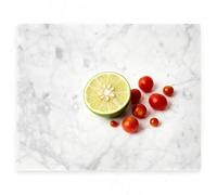 PracFit Marble Chopping Board for Kitchen 30.48×40.64 CM,Carrara White | Natural stone, 0.59" thick, non-slip feet, stay cool for dough/butter, ideal for pastry, cheese, charcuterie, pizza, bread