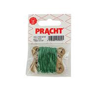 pracht creatives hobby gmbh Micro Macrame Waxed Polyester Yarn 1mm Green Spool Approx metres, Ideal for Craft Projects, Jewellery Making and Decoration, 1 mm x 10 m