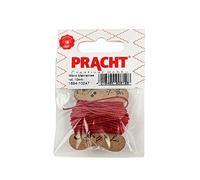 pracht creatives hobby gmbh Micro Macrame Waxed Polyester Yarn 1mm Red Spool Approx metres, Ideal for Craft Projects, Jewellery Making and Decoration, 1 mm x 10 m
