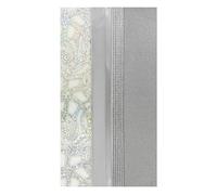 Pracht Creatives Hobby Mix, 3 Half Plates, Approx. 200 x 50 x 0.5 mm and a Wax Strip, for Modelling and Decorating Candles, Silver-Grey, 200 x 100 x 0,5 mm