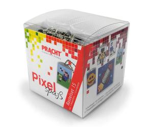 Pracht Creatives Hobby P90035-63501 Fantasie Pixel Fun Craft Kit 15-Create 4 Loc