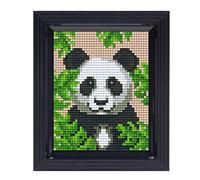 Pracht Creatives Hobby Pixel P31432 Mosaic Gift Box Panda Pixel Picture with Frame Easy Plug System No Ironing or Gluing Stones Made of Organic Plastic