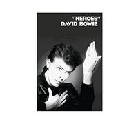 PRACIM David Bowie Heroes Album Cover Music Poster (1) Canvas Poster Wall Art Decor Print Picture Paintings for Living Room Bedroom Decoration Unframe-style 12x18inch(30x45cm)
