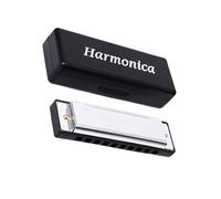 Practical 10 Hole Diatonic Harmonica with Metal Cover Plates and ABS Frame Delivers Rich Sound Perfect for Pit Metal Harmonica