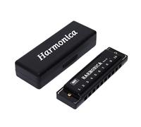 Practical 10 Hole Diatonic Harmonica with Metal Cover Plates and ABS Frame Delivers Rich Sound Perfect for Pit Metal Harmonica