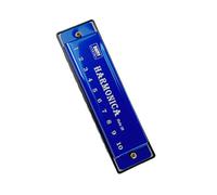 Practical 10 Hole Diatonic Harmonica with Metal Cover Plates and ABS Frame Delivers Rich Sound Perfect for Pit Metal Harmonica