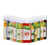 Practical 100 -G Depilatory Wax Cartridges Hair Removal Cream Beeswax Roll on Hot Wax for All Body Parts 12 Taste (Assorted Color #38)