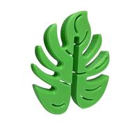 Practical 2 Tier Shower Hook for Towel Bar Storage, Green | Monstera Towel Robe Hanger 2 Tier Bathroom Storage Holder Non-Slip