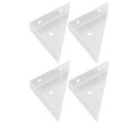 Practical 20Pcs Fixed Bracket Angle Brackets Furniture Fastening Supports Triangular Fastener for Bed Edge Fasteners Corner Shelf Table