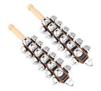Practical 25 Tuned Handbells Sleigh Bells Wood Texture Suitable for Childrens Musical Development and Joyful Play Music Counseling Tool
