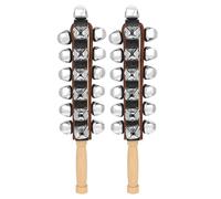 Practical 25 Tuned Handbells Sleigh Bells Wood Texture Suitable for Childrens Musical Development and Joyful Play Classroom Instruments