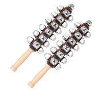Practical 25 Tuned Handbells Sleigh Bells Wood Texture Suitable for Childrens Musical Development and Joyful Play Musical Tinklers