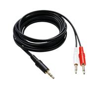Practical 3.5mm to Double Headphone Splitter Cable Sound Cable Copper Texture for Mobile Devices and Sound Equipment Splitter