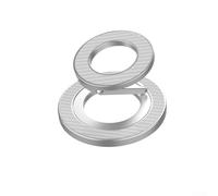 Practical 360 Degree Rotating Phone Ring Grip for Secure and Convenient Usage (Silver)