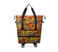 Practical 360 Degree Spinner Wheel Travel Duffle Bag with Dry Wet Separation and Ergonomic Handle Large Capacity Wheeled Luggage