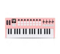 Practical 37 Note USB Keyboard Music Controller ABS Construction Easy Setups Suitable For Producers Music Creation USB Keyboard With Programmable Knobs