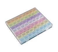 Practical 56 Grids Jewelry Box For Rhinestone Crystal Bead Container Small Parts Storage